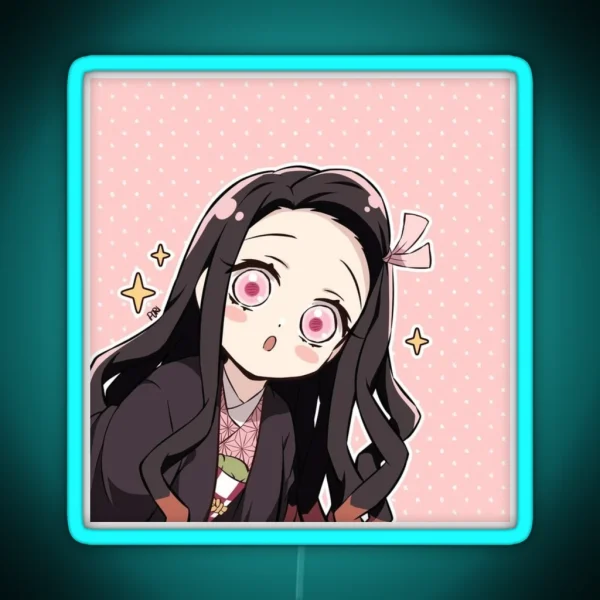 Nezuko Demon Slayer RGB Neon Sign