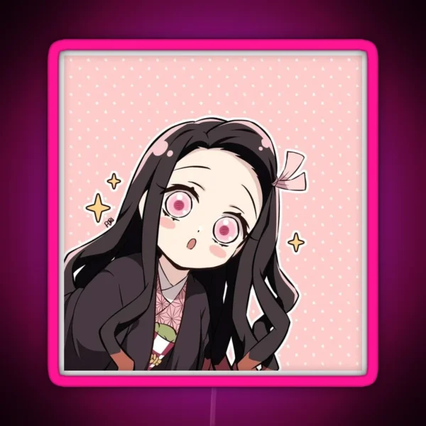 Nezuko Demon Slayer RGB Neon Sign