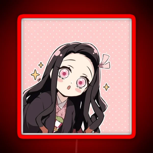 Nezuko Demon Slayer RGB Neon Sign