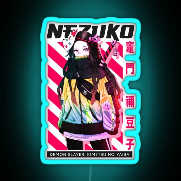 Nezuko Hypebeast Design 2 Parody RGB Neon Sign