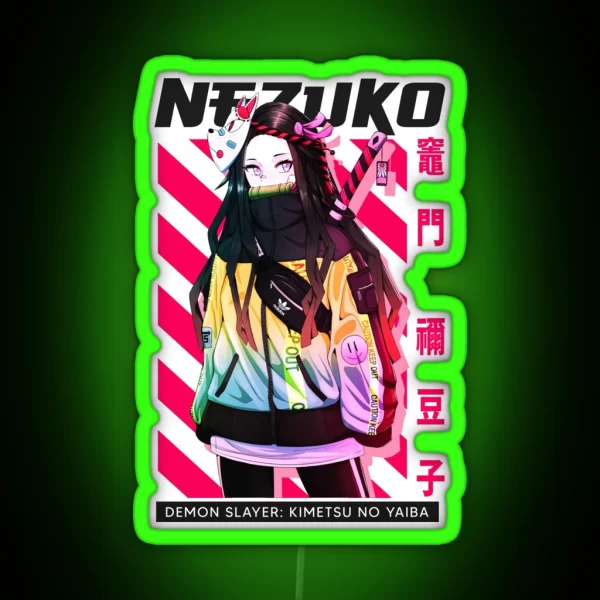Nezuko Hypebeast Design 2 Parody RGB Neon Sign