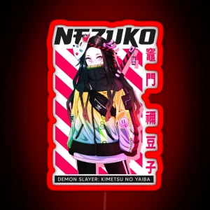 Nezuko Hypebeast Design 2 Parody RGB Neon Sign