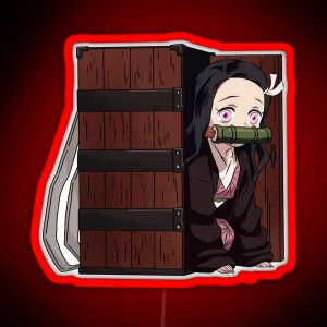 Nezuko In His Box RGB Neon Sign