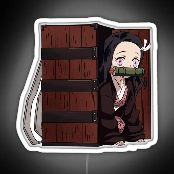 Nezuko In His Box RGB Neon Sign
