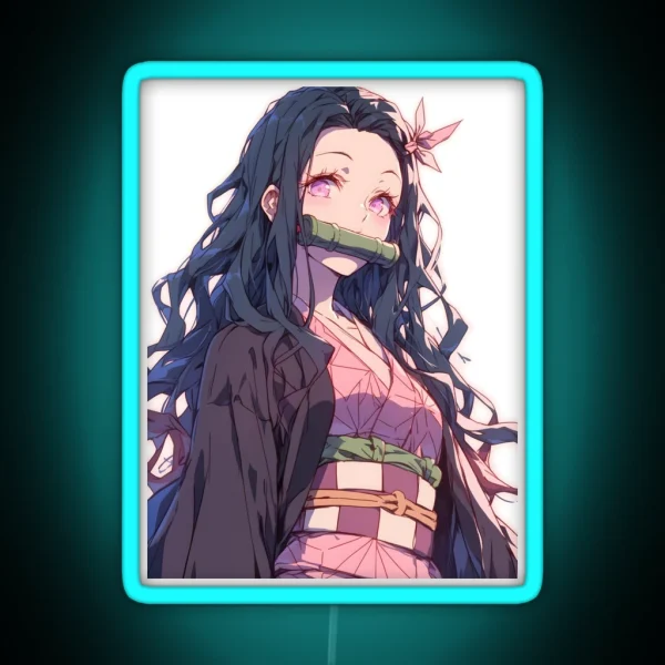 Nezuko Kamado Demon Slayer 20 RGB Neon Sign
