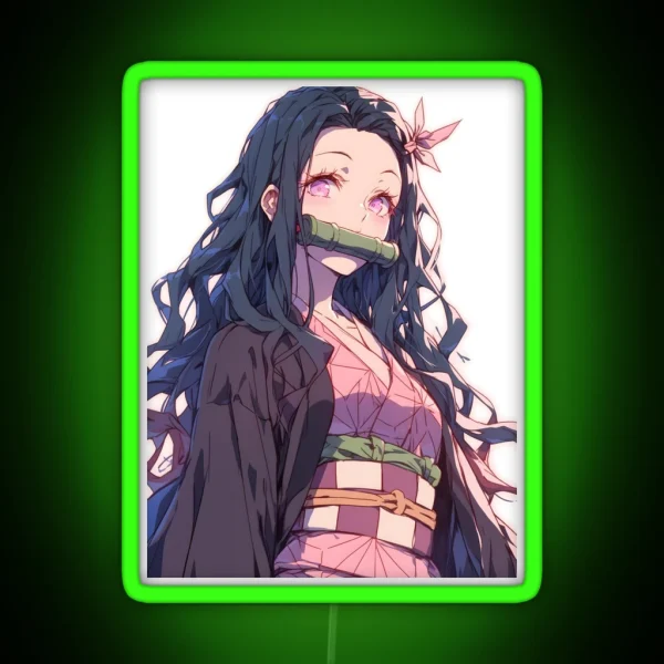 Nezuko Kamado Demon Slayer 20 RGB Neon Sign