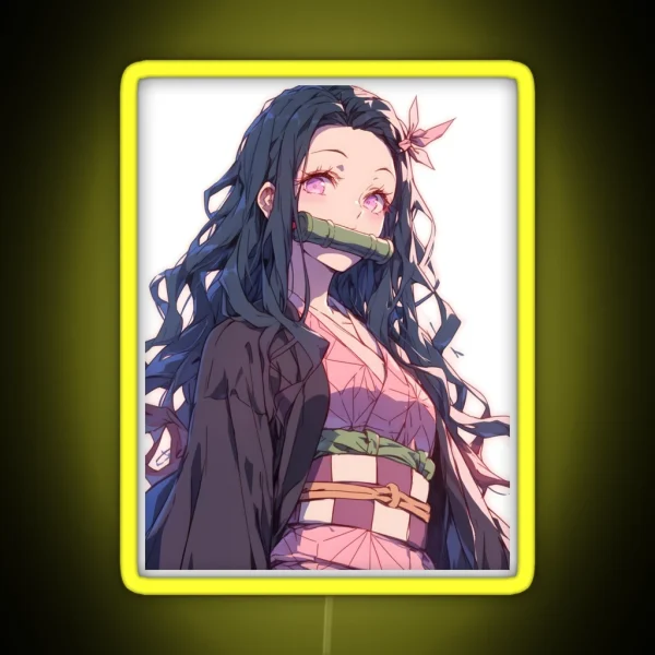 Nezuko Kamado Demon Slayer 20 RGB Neon Sign