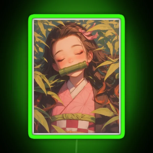 Nezuko Kamado Demon Slayer 22 RGB Neon Sign
