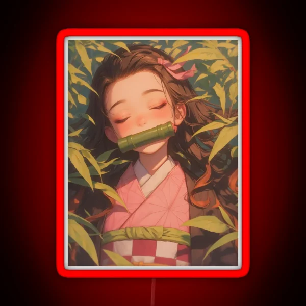 Nezuko Kamado Demon Slayer 22 RGB Neon Sign