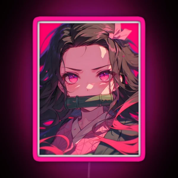 Nezuko Kamado Demon Slayer 26 RGB Neon Sign