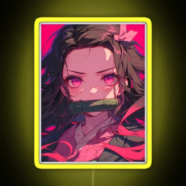 Nezuko Kamado Demon Slayer 26 RGB Neon Sign