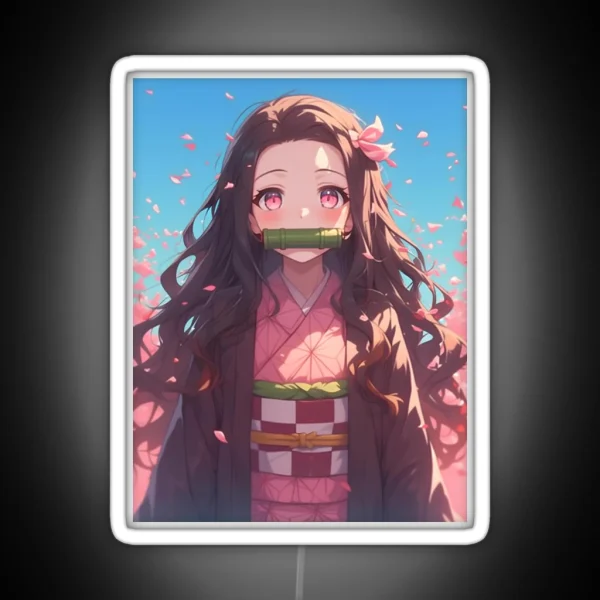 Nezuko Kamado Demon Slayer 28 RGB Neon Sign