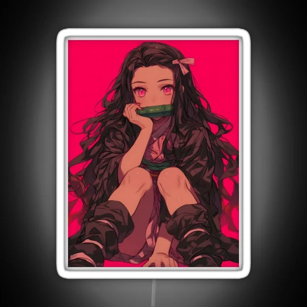 Nezuko Kamado Demon Slayer 29 RGB Neon Sign
