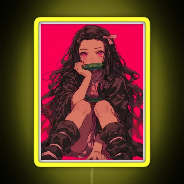 Nezuko Kamado Demon Slayer 29 RGB Neon Sign