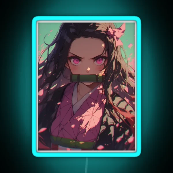 Nezuko Kamado Demon Slayer 34 RGB Neon Sign