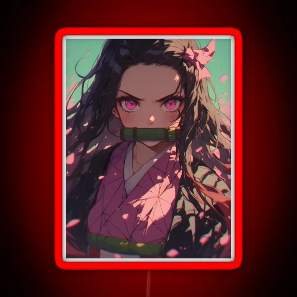 Nezuko Kamado Demon Slayer 34 RGB Neon Sign
