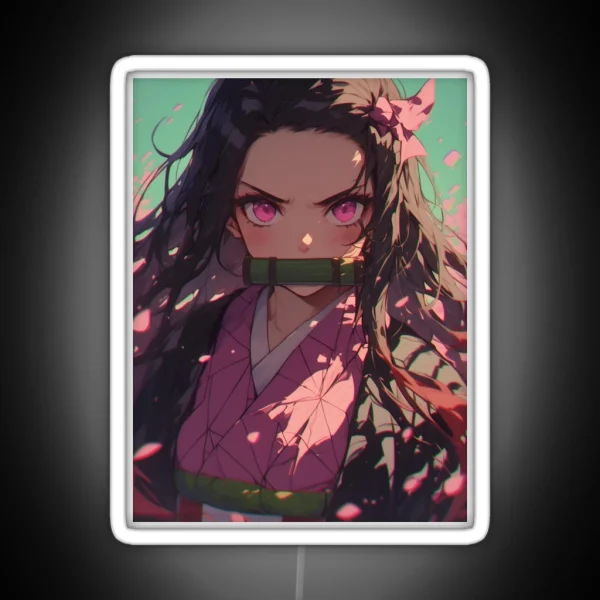 Nezuko Kamado Demon Slayer 34 RGB Neon Sign