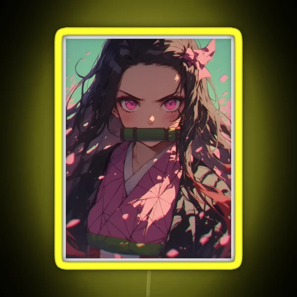 Nezuko Kamado Demon Slayer 34 RGB Neon Sign