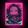 Nezuko Kamado Demon Slayer Neon Sign RGB Pink