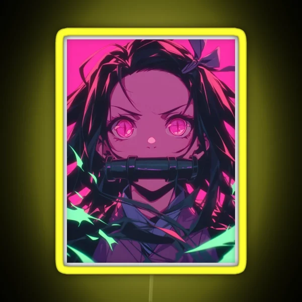 Nezuko Kamado Demon Slayer 40 RGB Neon Sign
