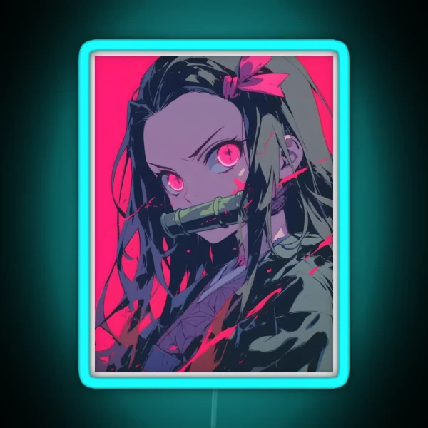 Nezuko Kamado Demon Slayer 43 RGB Neon Sign