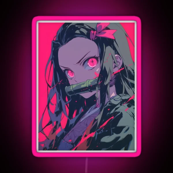 Nezuko Kamado Demon Slayer 43 RGB Neon Sign