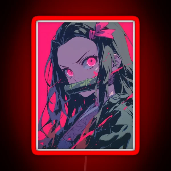 Nezuko Kamado Demon Slayer 43 RGB Neon Sign