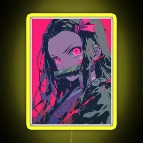Nezuko Kamado Demon Slayer 43 RGB Neon Sign