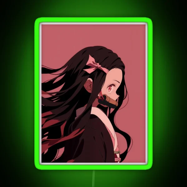 Nezuko Kamado Demon Slayer 44 RGB Neon Sign