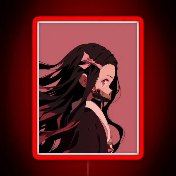 Nezuko Kamado Demon Slayer 44 RGB Neon Sign