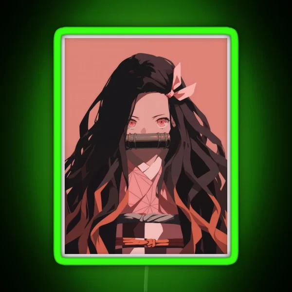 Nezuko Kamado Demon Slayer 45 RGB Neon Sign