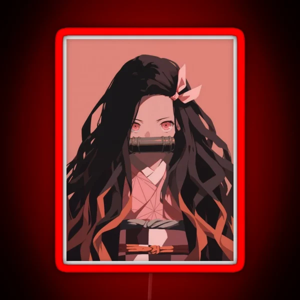 Nezuko Kamado Demon Slayer 45 RGB Neon Sign