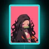 Nezuko Kamado Demon Slayer Neon Sign Blue RGB