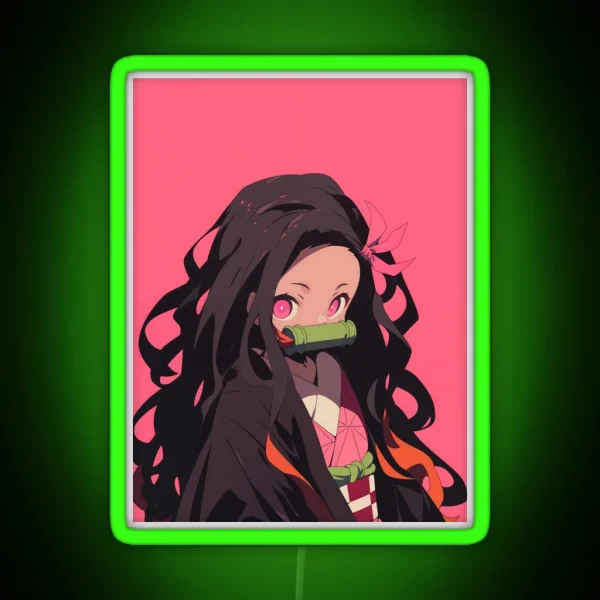 Nezuko Kamado Demon Slayer 47 RGB Neon Sign