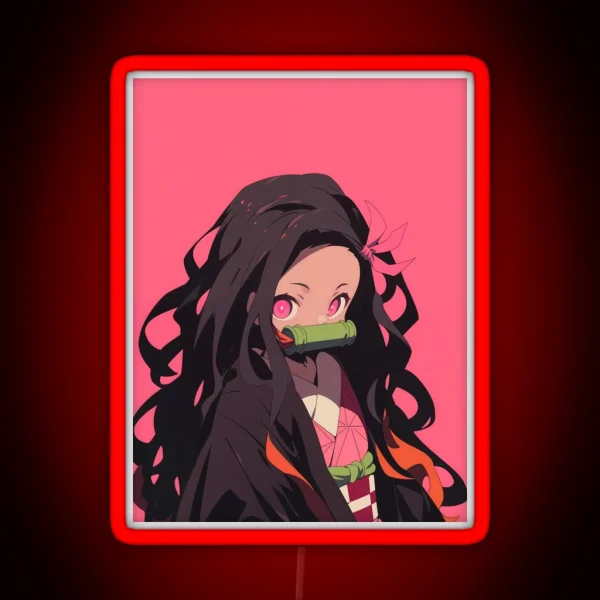 Nezuko Kamado Demon Slayer 47 RGB Neon Sign