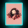 Nezuko Kamado Demon Slayer Neon Sign RGB Blue