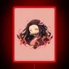 Nezuko Kamado Demon Slayer Neon Sign RGB Red