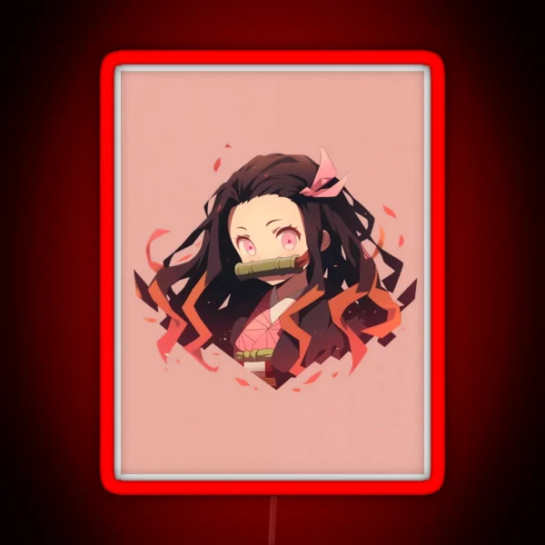 Nezuko Kamado Demon Slayer 48 RGB Neon Sign