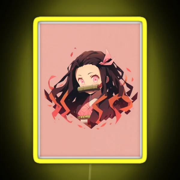 Nezuko Kamado Demon Slayer 48 RGB Neon Sign