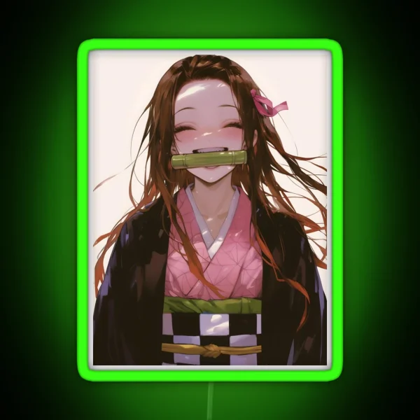 Nezuko Kamado Demon Slayer 49 RGB Neon Sign