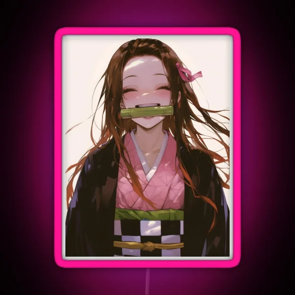 Nezuko Kamado Demon Slayer 49 RGB Neon Sign