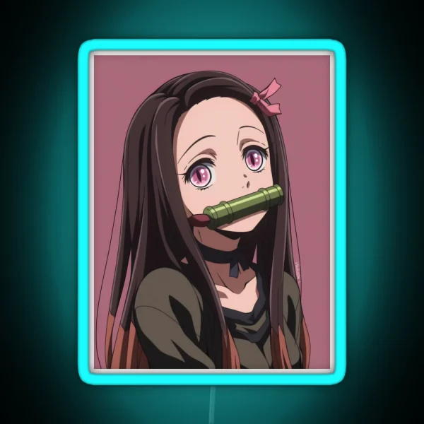 Nezuko Kamado Demon Slayer 51 RGB Neon Sign