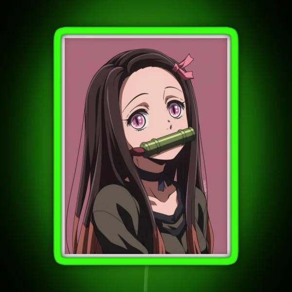 Nezuko Kamado Demon Slayer 51 RGB Neon Sign