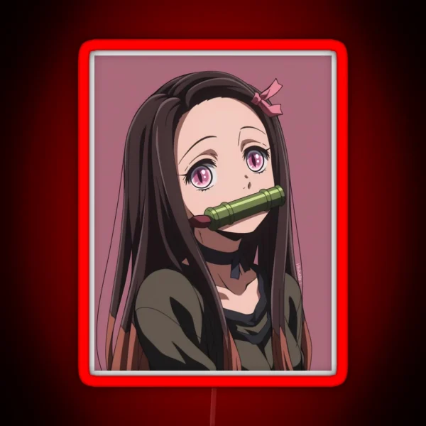 Nezuko Kamado Demon Slayer 51 RGB Neon Sign