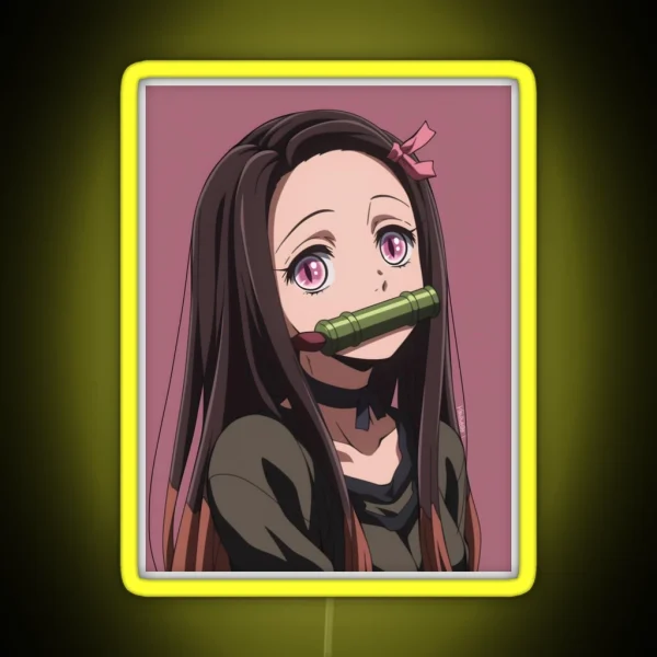 Nezuko Kamado Demon Slayer 51 RGB Neon Sign