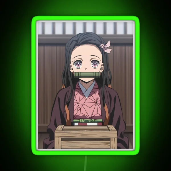 Nezuko Kamado Demon Slayer 53 RGB Neon Sign