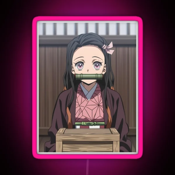 Nezuko Kamado Demon Slayer 53 RGB Neon Sign