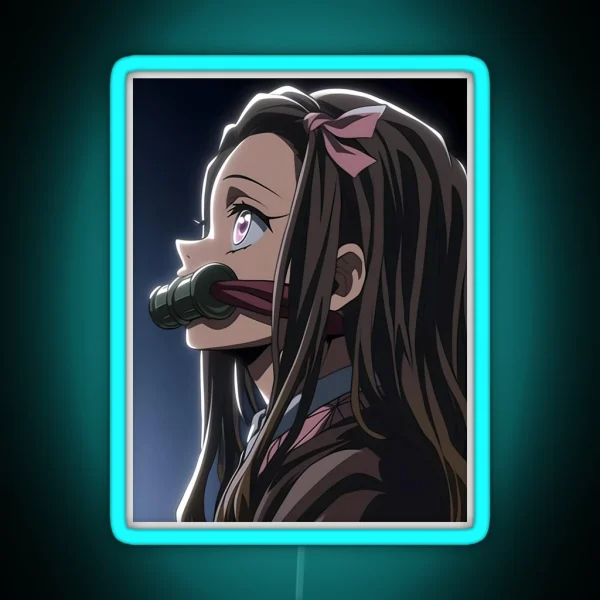 Nezuko Kamado Demon Slayer 55 RGB Neon Sign