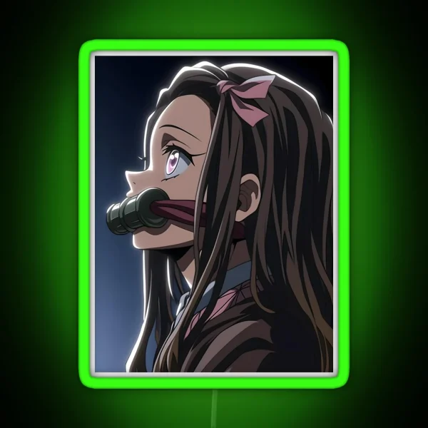 Nezuko Kamado Demon Slayer 55 RGB Neon Sign