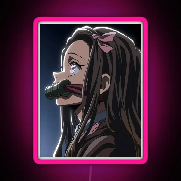 Nezuko Kamado Demon Slayer 55 RGB Neon Sign